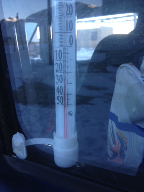 Im Hudo sind 26 Grad Minus.