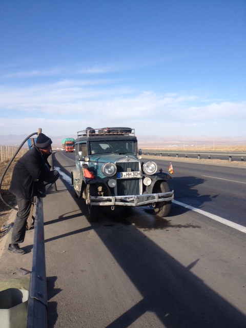 Das ist eine Wassertankstelle.